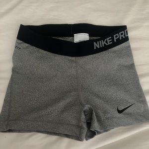 Grey Nike Pro Shorts